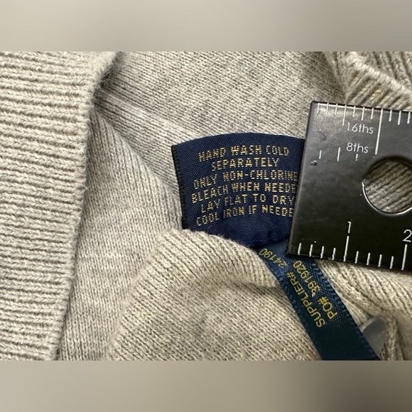 Polo Ralph Lauren Pima Cotton Vest Light gray light weight Men’s XL Ex cond - Picture 9 of 9